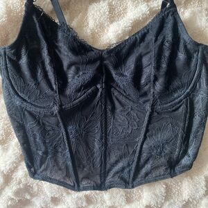 Brand new Mess holister corset black top